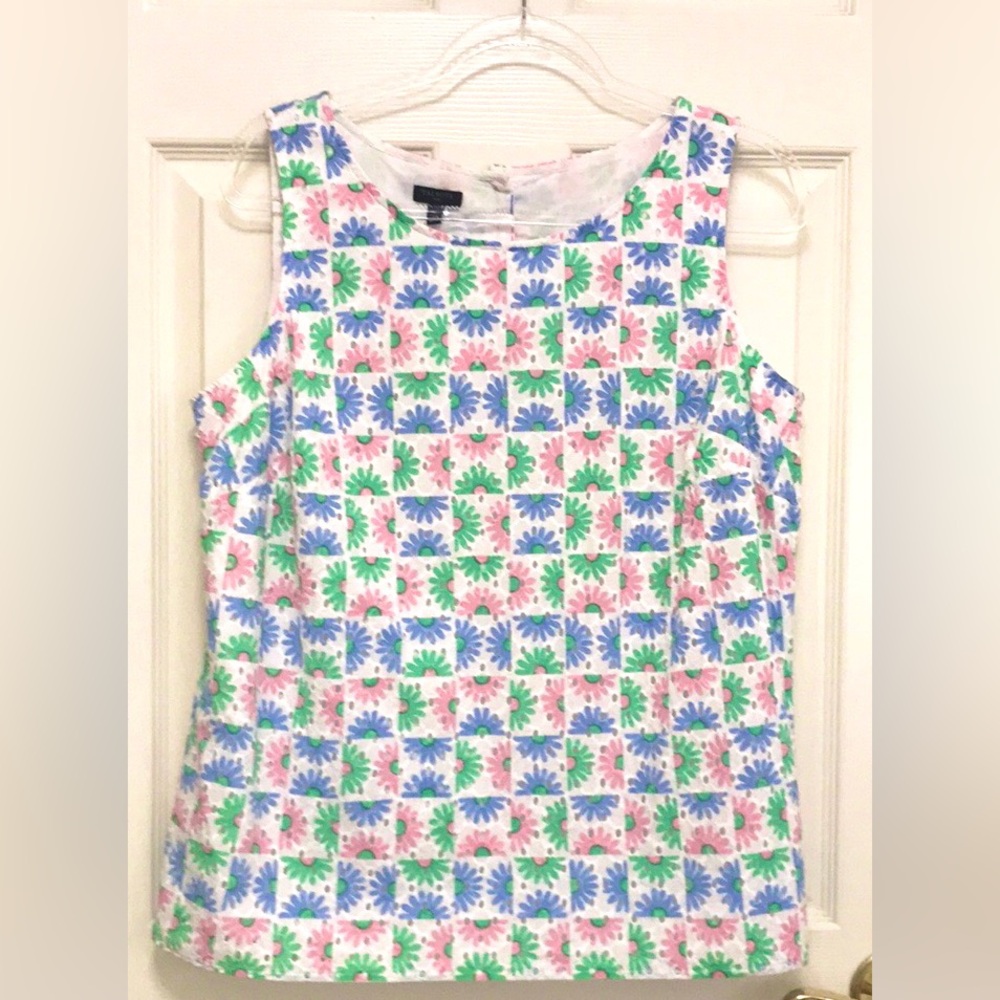 Talbots Daisy Eyelet Shell - Picture 14 of 16